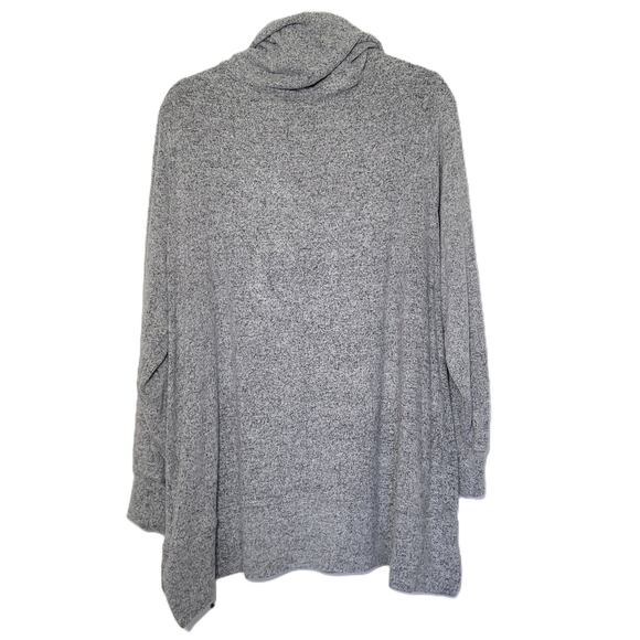 Colortree Women’s Cowl Neck Plus Size 2X Pullover Sweater Heather Gray - Picture 5 of 10
